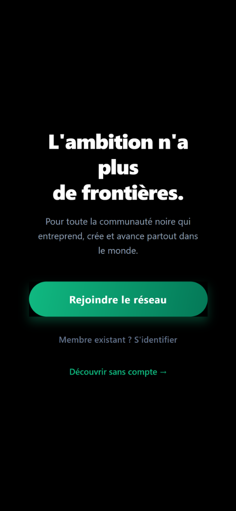 Écran d'accueil DTC Pulse - L'ambition n'a plus de frontières